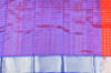 Picture of Red and Royal Blue Checks Mangalagiri Silk Saree