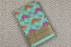 Picture of Mint with Pink and Orange Floral weave Kota Silk Saree