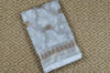 Picture of White Pure Kota Silk Saree with Silver and Gold Floral Butta 