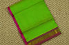 Picture of  Parrot Green and Pink Pure Kanchi Silk Cotton Saree