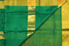 Picture of  Mustard Yellow and Bottle Green Pure Kanchi Silk Cotton Saree