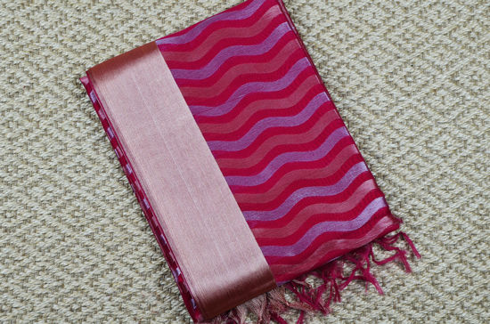Picture of Pink Mercerised Kanchi Silk Cotton Saree
