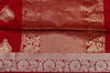 Picture of Red Mercerised Kanchi Silk Cotton Saree