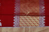 Picture of Red Mercerised Kanchi Silk Cotton Saree