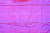 Picture of Orange and Purple Checks Pure Kanchi Soft Silk Saree