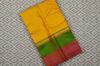Picture of "Mango Yellow, Pink and Green Double Border Gadwal Soft Silk Saree"