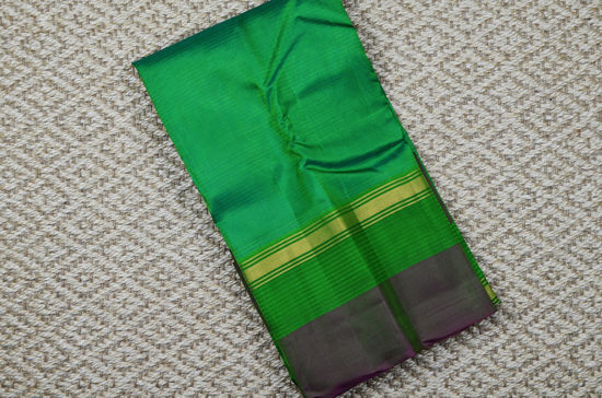 Picture of "Sea Green, Pink and Green Double Border Gadwal Soft Silk Saree"