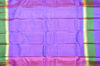 Picture of "Onion Pink, Royal Blue and Green Double Border Gadwal Soft Silk Saree"