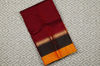 Picture of "Maroon, Mustard Yellow and Green Double Border Gadwal Soft Silk Saree"