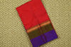 Picture of "Red, Violet and Green Double Border Gadwal Soft Silk Saree"