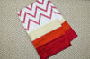 Picture of Ivory White and Red Pochampally Double Ikkat  Silk Saree