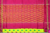 Picture of Yellow and Pink Pochampally Single Ikkat  Silk Saree