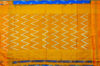 Picture of Blue and Mango Yellow Pochampally Single Ikkat  Silk Saree