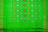 Picture of Pink and Parrot Green Pochampally Double Ikkat Silk Saree