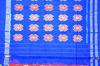 Picture of Orange and Royal Blue Pochampally Double Ikkat Silk Saree