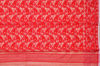 Picture of Beige and Red Self Design Soft Jamdani Silk Saree with Zari Floral Motifs 