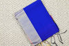 Picture of Royal Blue and Magenta Handloom Silk Cotton Saree
