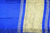 Picture of Royal Blue Plain Style Handloom silk Cotton saree