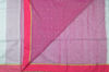Picture of White and Pink Silk Cotton Handloom Sequence Saree