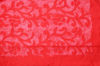 Picture of Red Self Embroidery Soft Handloom Silk Cotton Saree