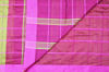 Picture of Nude and pink Satin Checks Handloom Silk Saree with Satin Border