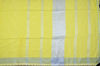 Picture of Lemon Yellow with Silver Border Pure Linen Cotton saree