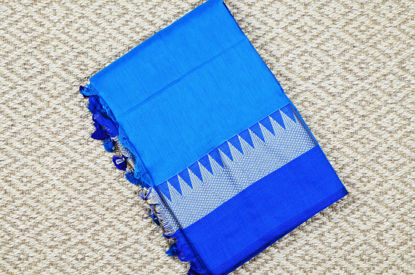 Picture of  Blue and Royal Blue Pure Cotton saree