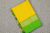 Picture of Yellow and Green Pure Cotton saree