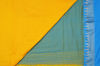 Picture of Yellow and Blue Pure Cotton saree
