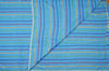 Picture of Sky Blue Pure Cotton saree with Multi Colour Zig Zag Stripes