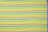 Picture of Lemon Yellow Pure Cotton saree with Multi Colour Zig Zag Stripes