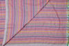 Picture of Peach Pure Cotton saree with Multi Colour Zig Zag Stripes