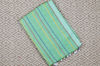 Picture of Mint Pure Cotton saree with Multi Colour Zig Zag Stripes