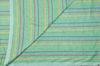 Picture of Mint Pure Cotton saree with Multi Colour Zig Zag Stripes
