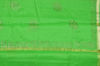 Picture of Parrot Green Plain Swarovski Motifs Kota Doria Silk Cotton Saree