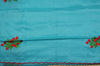Picture of Sky Blue Embroided Kota Doria Silk Cotton Saree
