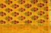Picture of Yellow Floral Kota Doria Silk Cotton Saree