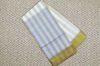 Picture of White and Beige Stripes Tissue Kota Silk Cotton Saree