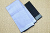 Picture of Sweet Grey and Black Plain Pure Linen Cotton Saree with Silver Border