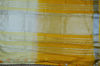 Picture of  Beige and Mustard Yellow Pure Linen Cotton Saree with Silver Border