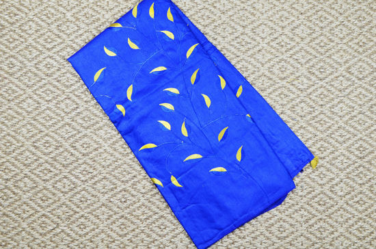 Picture of Royal Blue Allover Embroidery Work Katan Silk Saree