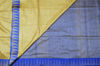 Picture of Nude and Royal Blue Bhagalpuri Silk Saree with Temple Border