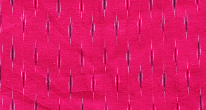 Picture of "Pink, Black and White Ikkat Cotton Fabric"