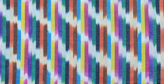 Picture of Multi Colour Ikkat Cotton Fabric