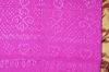 Picture of Pink Tie and Dye Bandhani Cotton Saree Gadwal Border
