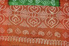 Picture of Mehandhi Green and Brick Red Tie and Dye Bandhani Cotton Saree with out Border