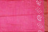Picture of Peach Tie and Dye Bandhani Cotton Saree with Border