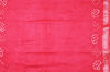 Picture of Brick Red Tie and Dye Bandhani Cotton Saree with Border