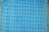 Picture of Sky Blue 3 Piece Handblock Print Chanderi Silk Dress Material With Zari Border