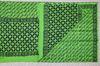 Picture of Green and Black Handblock Print Malmal Cotton Dress Material